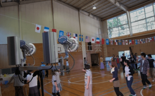 越裏門中学校体育館でのイベント