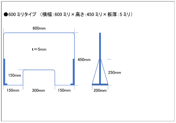 ビジュアル工房　飛散防止板