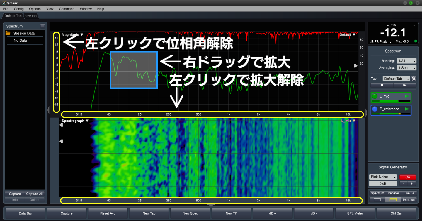 Smaart 画面表示