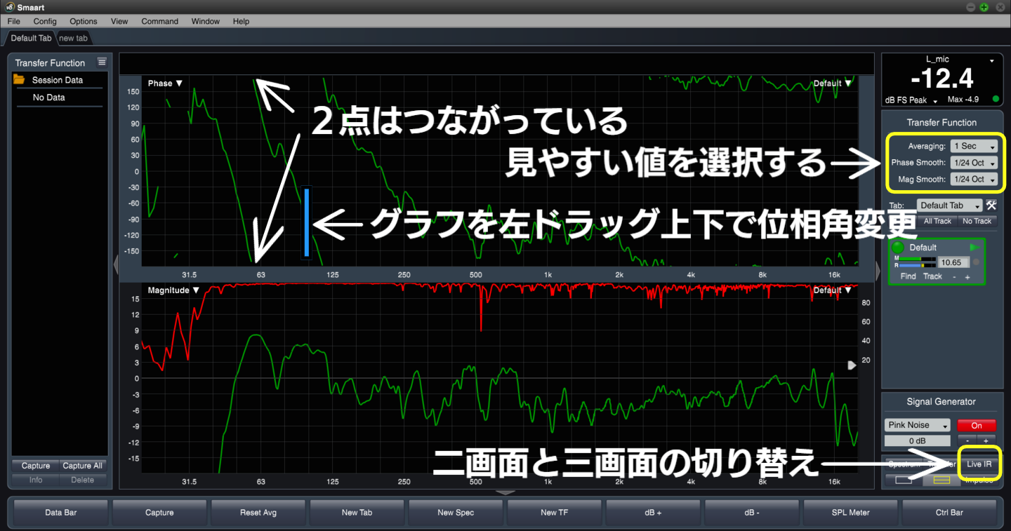 Smaart 画面表示