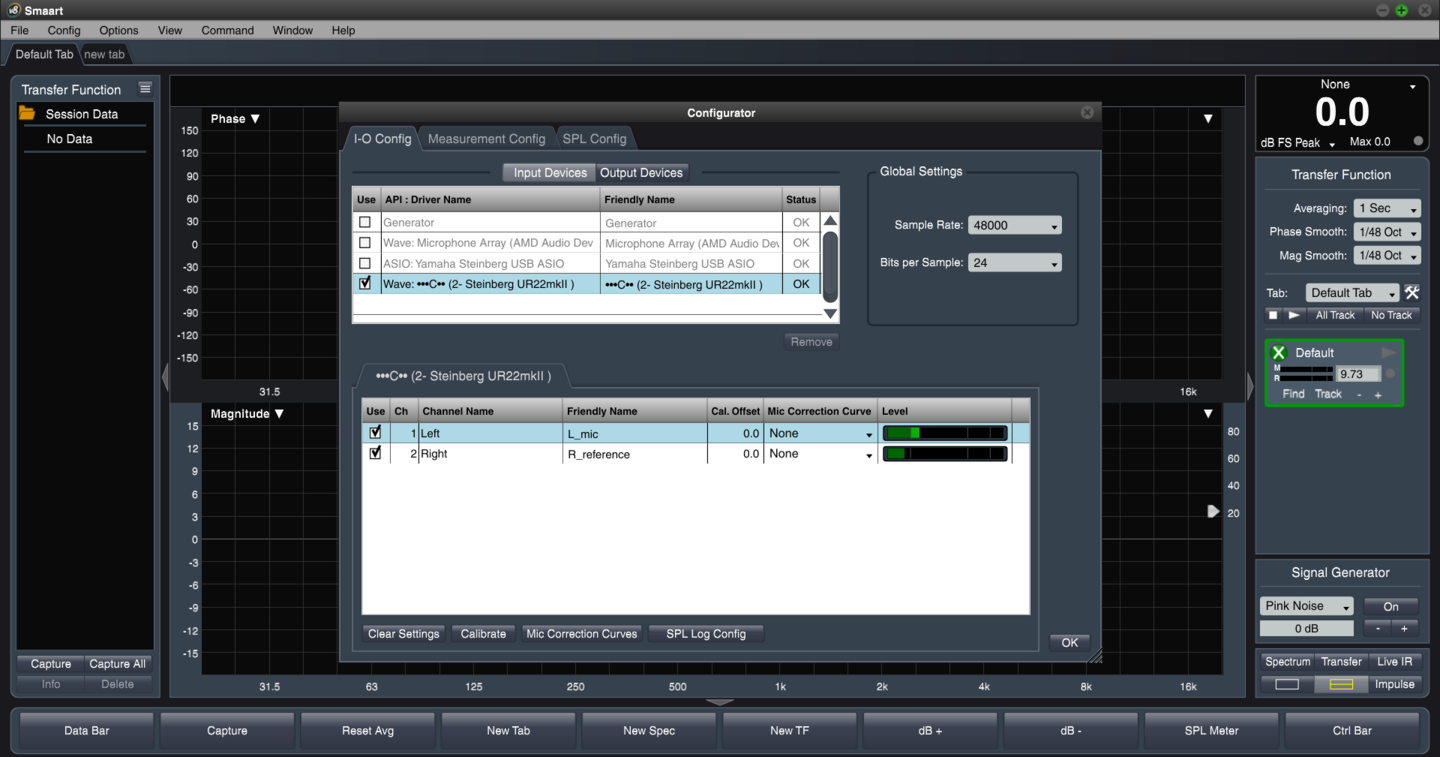 Smaart v8 Full Version 設定表示()